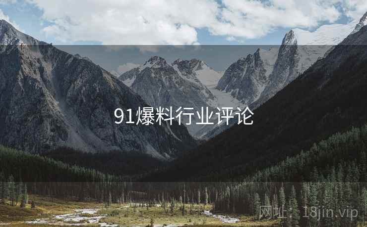 91爆料行业评论  第1张