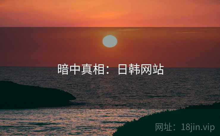 暗中真相：日韩网站  第1张
