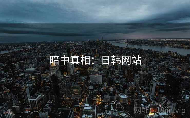 暗中真相：日韩网站  第2张