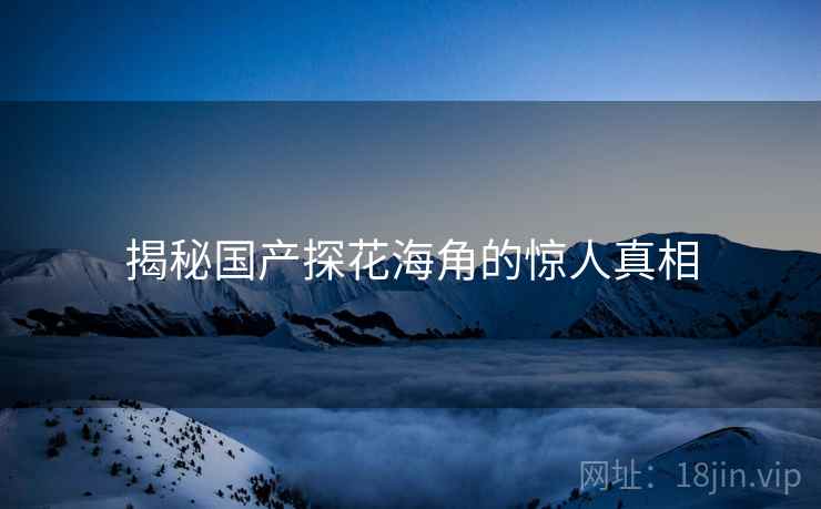 揭秘国产探花海角的惊人真相  第1张 揭秘国产探花海角的惊人真相  第1张