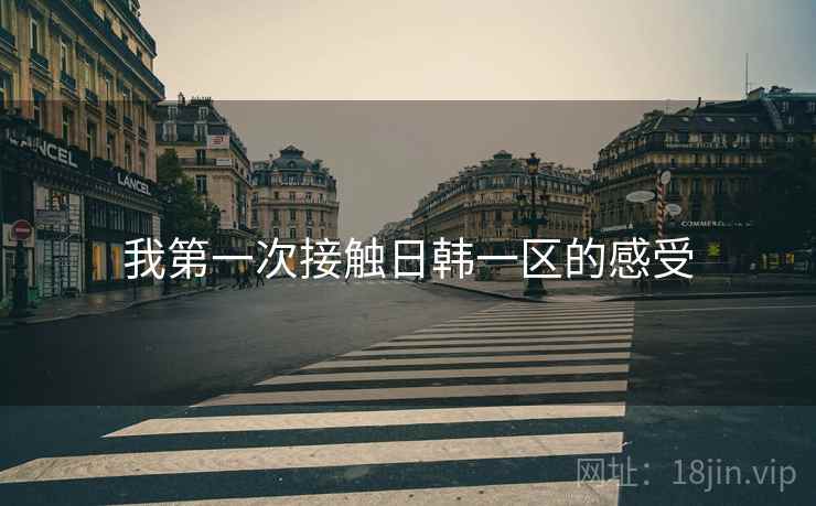 我第一次接触日韩一区的感受  第1张 我第一次接触日韩一区的感受  第1张