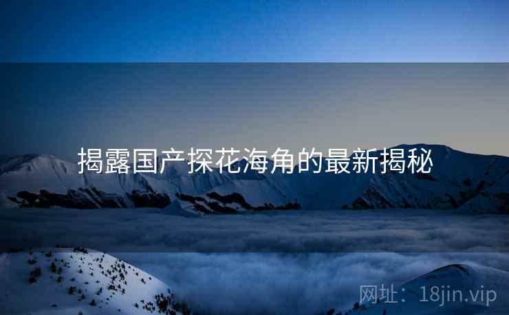 揭露国产探花海角的最新揭秘  第1张 揭露国产探花海角的最新揭秘  第1张