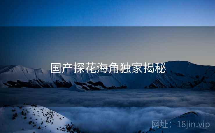 国产探花海角独家揭秘  第1张 国产探花海角独家揭秘  第1张