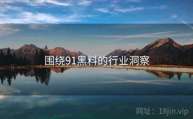 围绕91黑料的行业洞察  第2张 围绕91黑料的行业洞察  第2张